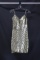 Jovani Silver Cocktail Dress Size: 0