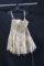 Alyce Paris Cream Cocktail Dress With Silver Sparkles Size: No Size Informa