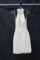 Jovani White Halter Style Cocktail Dress Size: 2