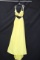 Rachel Allan Yellow Two-piece Top And Full Length Skirt Size: 4