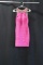 Lucci Lu Hot Pink Jeweled Sleeveless Cocktail Dress Size: 10