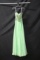 Macduggal Light Green Strapless Full Length Dress With Beading Size: 0