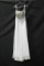 Tiffany White Strapless Full Length Dress With Beaded Top Size: 6