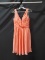 Bari Jay Peach Cocktail Dress Size: 8