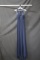 Faviana Blue Full Length Dress With Lace Size: 10