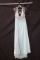 Terani Couture Light Blue Two-piece Full Length Dress With Beaded Top Size: