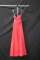 Legala Mon Cheri Coral Strapless Full Length Dress With Beading Size: 2