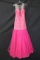 Terrani Couture Pink Full Length Dress With Beaded Top Size: 12