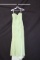 Madison James Light Green Strapless Full Length Dress Size: 14w