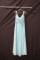 Christina Wu Occasions Light Blue Full Length Dress Size: 16