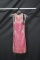 Macduggal Pink Sequined Cocktail Dress Size: 2