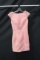 Macduggal Pink Cocktail Dress With Beaded Shoulders Size: 2