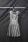 Tony Bowls Silver Cocktail Dress Size: 4