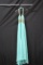 Madison James Light Green Halter Style Full Length Dress With Beading Size: