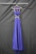 Dave And Johnny Blue Full Length Dress With Beaded Accents Size: 44259