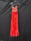 Enuious Couiure Prom Red Strapless Full Length Dress With Beaded Bodice Siz