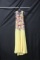 Macduggal Yellow Full Length Dress With Floral Top Size: 4