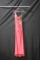 Partytime Coral One Shouldered Full Length Dress With Beading Size: 4