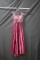 Rachel Allan Pink Two-piece Full Length Dress With Beaded Top Size: 4