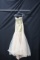 Macduggal Ivory Strapless Full Length Dress With Lace Size: 4