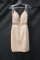 Jovani Ivory Beaded Cocktail Dress Size: 0