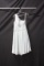 Bari Jay White One Shouldered Cocktail Dress Size: 10