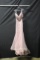 Morrell Maxie Pink Full Length Dress With Beading Size: 12