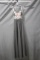 Faviana Black Full Length Dress With Beaded Bodice Size: 0