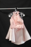 Alyce Paris Pink Two-piece Satin Halter Style Top And Skirt Size: Top - 8 /