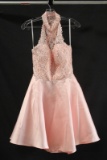 Aylce Paris Pink Halter Style Cocktail Dress Size: 8