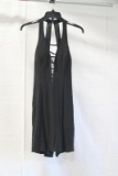 Open Back Black Mini Dress Size: 6