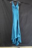 Madison James Blue Full Length Dress With Sparkles Size: 6