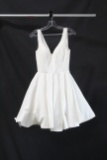 Ieeana Macduggal White Cocktail Dress Size: 6