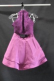 Alyce Paris Purple Two-piece With Beaded Top Size: 8