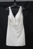 Vienna White Cocktail Dress Size: 10