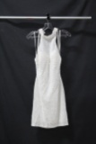 Alyce Paris White Halter Style Cocktail Dress Size: 2