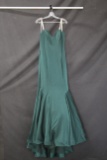 Faviana Green Full Length Dress Size: 12