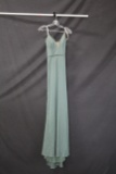 Faviana Green Full Length Dress Size: 8