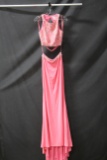 Splash Pink Two-piece Full Length Dress Size: 6