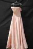 Ashley Lauren Blush Strapless Full Length Dress Size: 6