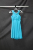 Faviana Blue Cocktail Dress Size: 6