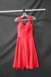 Allure Bridals Red Cocktail Dress Size: 10