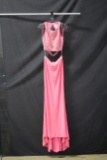 Splash Pink Two-piece Full Length Dress Size: 10