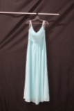 Christina Wu Occasions Light Blue Full Length Dress Size: 16