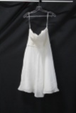 Modern Maids White Strapless Cocktail Dress Size: 12