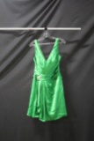 Val Stefani Green Cocktail Dress Size: 10
