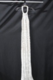 Ashley Lauren White Halter Style Full Length Dress Size: 4