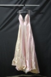 Ashley Lauren Pink Full Length Dress Size: 8