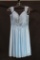 Faviana Light Blue Cocktail Dress with Lace Bodice Size: 2
