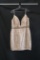 Jovani Blush Beaded Cocktail Dress Size: 16